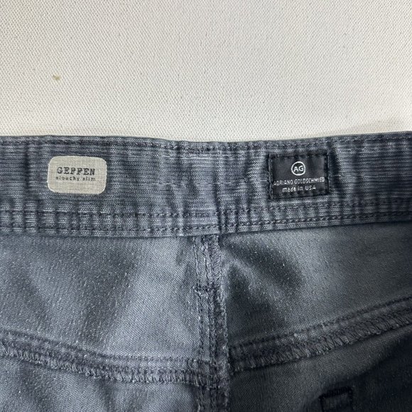 Adriano Goldschmied Gray Corduroy Geffen Slouchy Slim Fit Pants Mens Size 38x31 - Picture 9 of 11